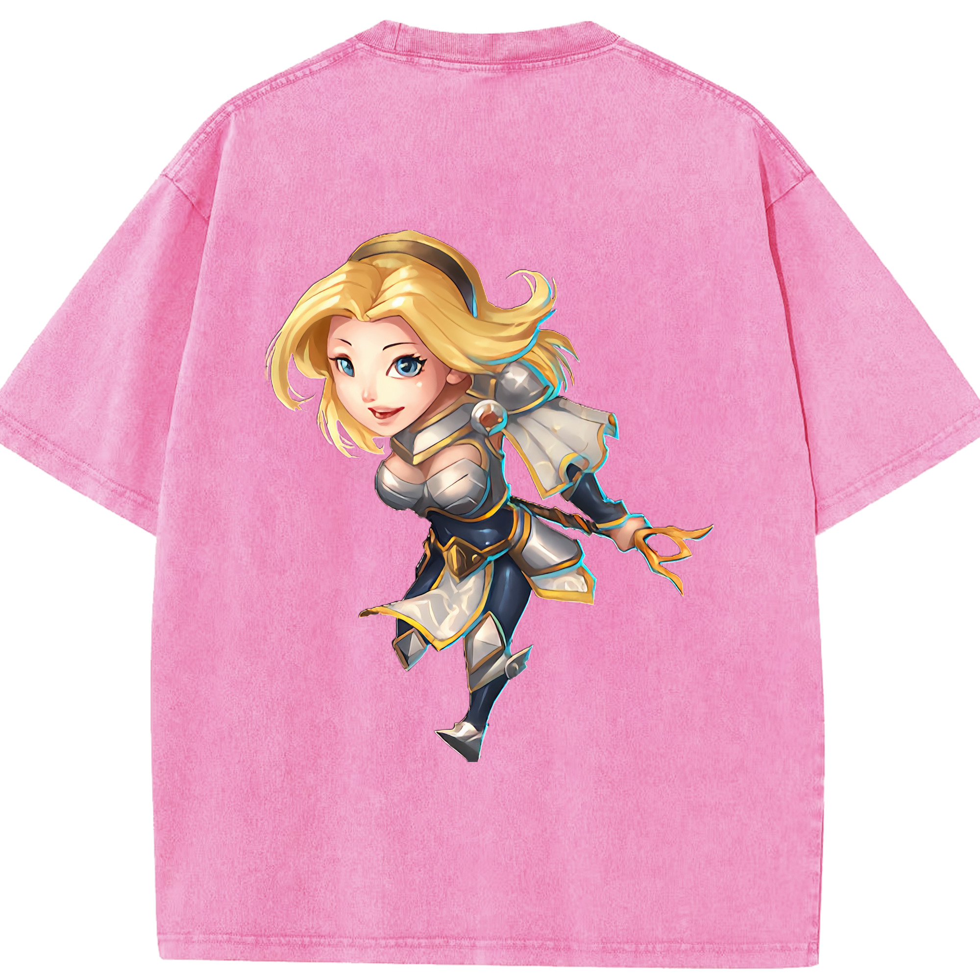 リーグ・オブ・レジェンド League of Legends LOL 綿100% ヴィンテージ風 半袖Tシャツ（背面プリント）